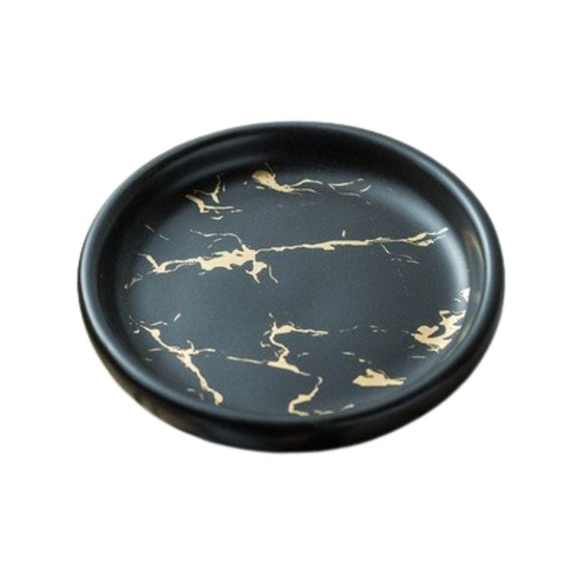 Rond zeepschaaltje met marmerlook