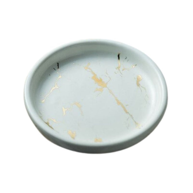 Rond zeepschaaltje met marmerlook