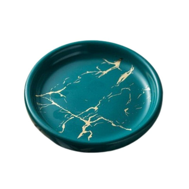 Rond zeepschaaltje met marmerlook