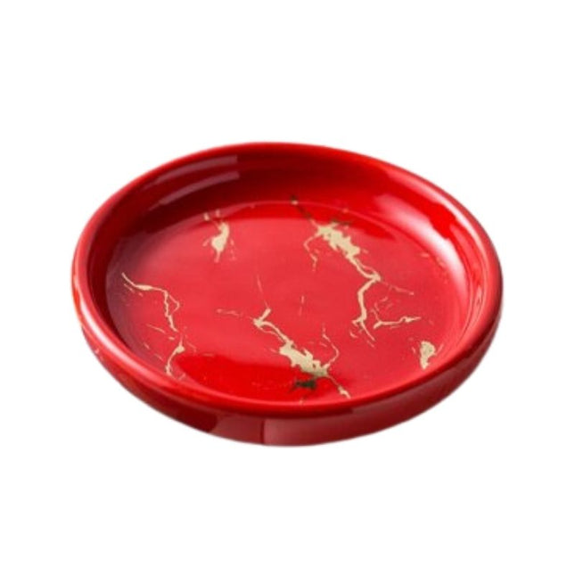 Rond zeepschaaltje met marmerlook