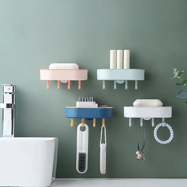 Wand zeephouder met 5 haakjes