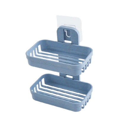 Zelfklevende dubbele zeephouder badkamer