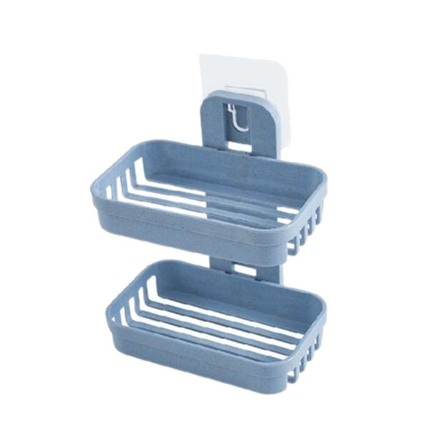 Zelfklevende dubbele zeephouder badkamer