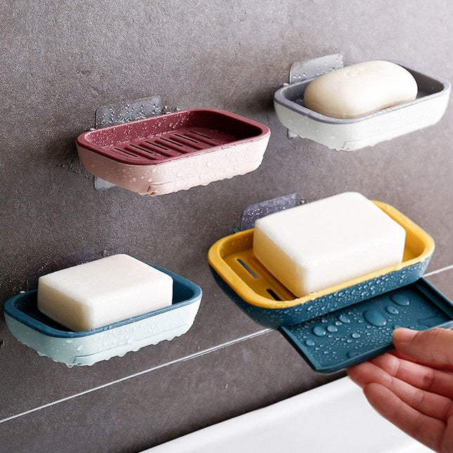 Zeepbakje met lekbakje voor douche