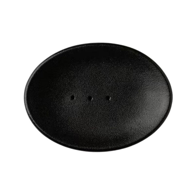 Ovaal keramieken zeepbakje met gaatjes