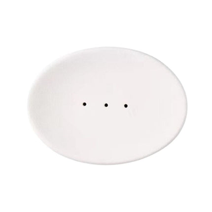 Ovaal keramieken zeepbakje met gaatjes