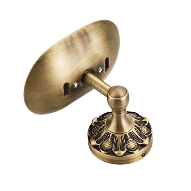 Vintage messing zeephouder voor wandmontage