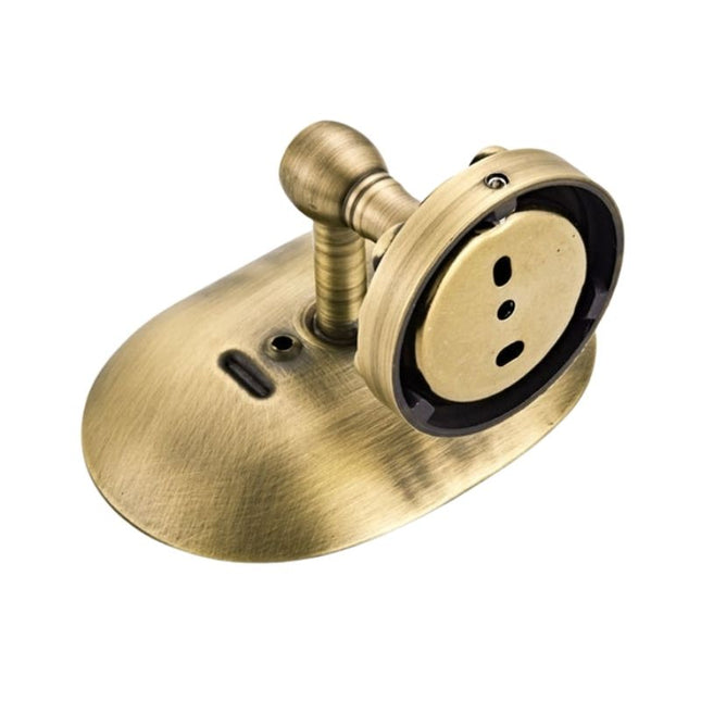 Vintage messing zeephouder voor wandmontage