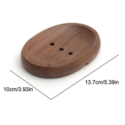 Ovaal houten zeepschaaltje voor badkamer