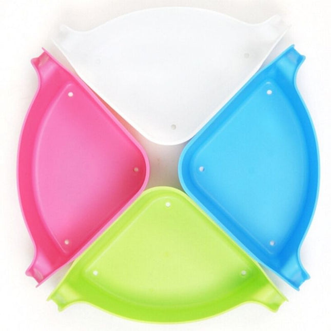 Kunststof hoek doucherekje met zuignap