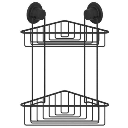 Dubbel hoek doucherek met zuignappen